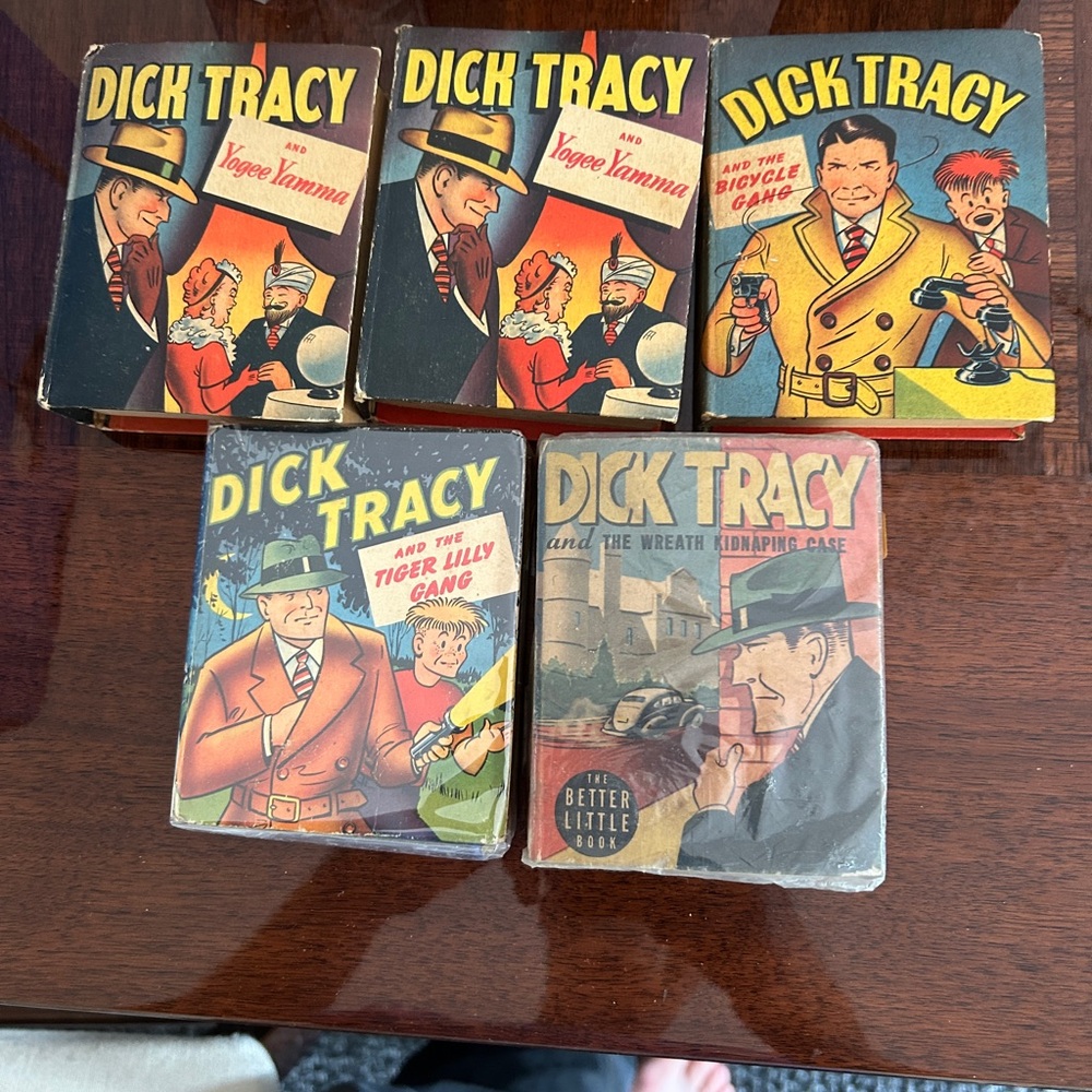 Dick Tracy Vintage Collection better little book circa 1940s lot of five - Picture 5 of 11